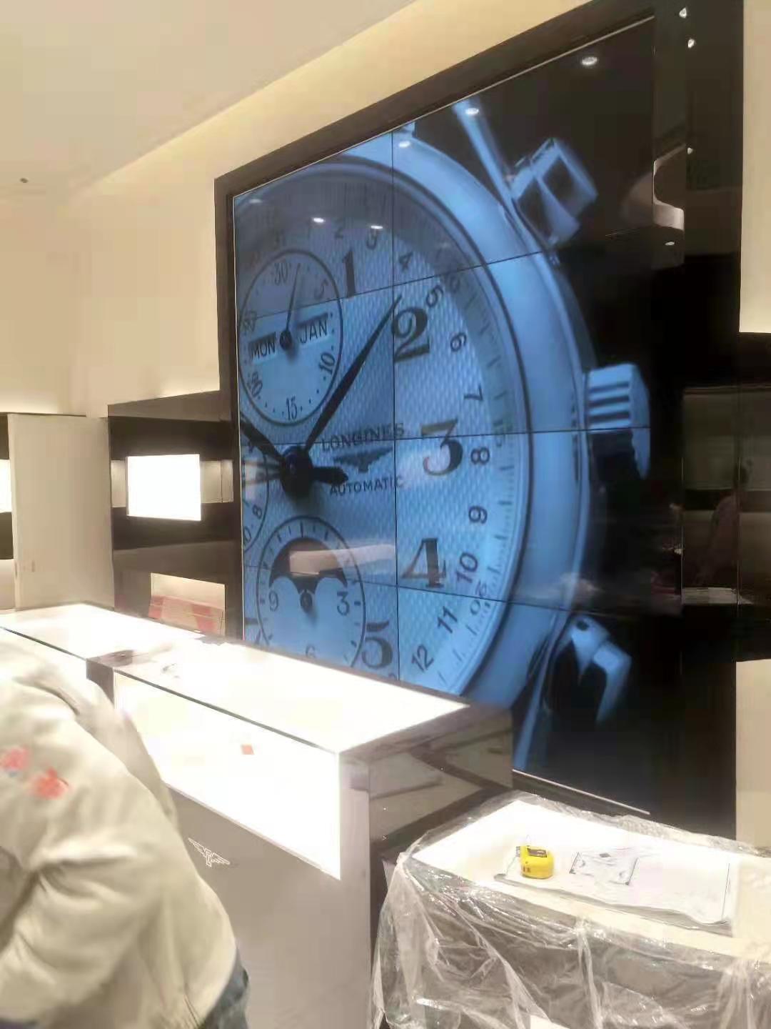 石家莊浪琴店49寸3.5mm液晶拼接屏項目(圖1)